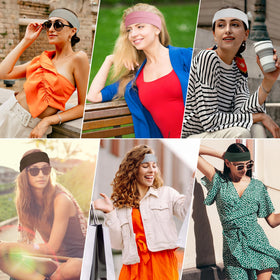 Ztomine headband in light green, lifestyle scene