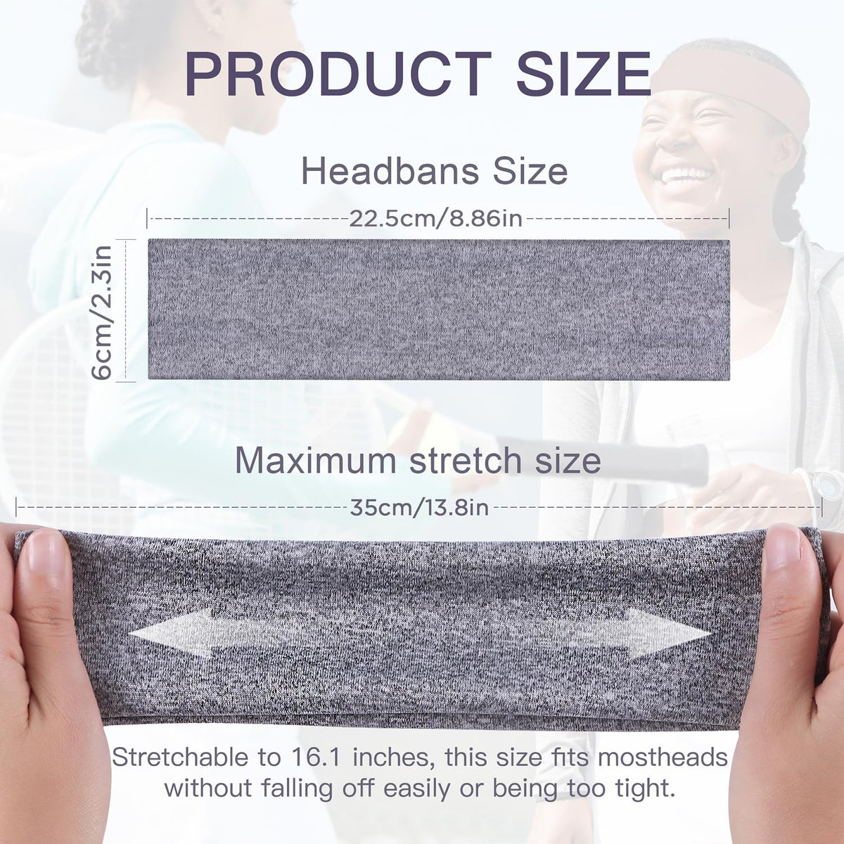 Ztomine headbands close-up showing soft cotton texture