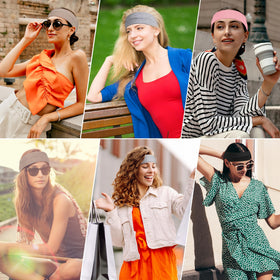 Ztomine headbands displayed in a pack showing all colours