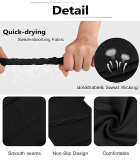 Ztomine headbands for yoga, model wearing