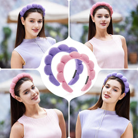 Ztomine Spa Facial Headbands in use during a facial