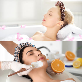Ztomine Spa Headband in black colour on a white background