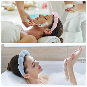 Ztomine Spa Headband pink model side view