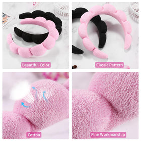 Ztomine Spa Headbands in bubble scallop crown design