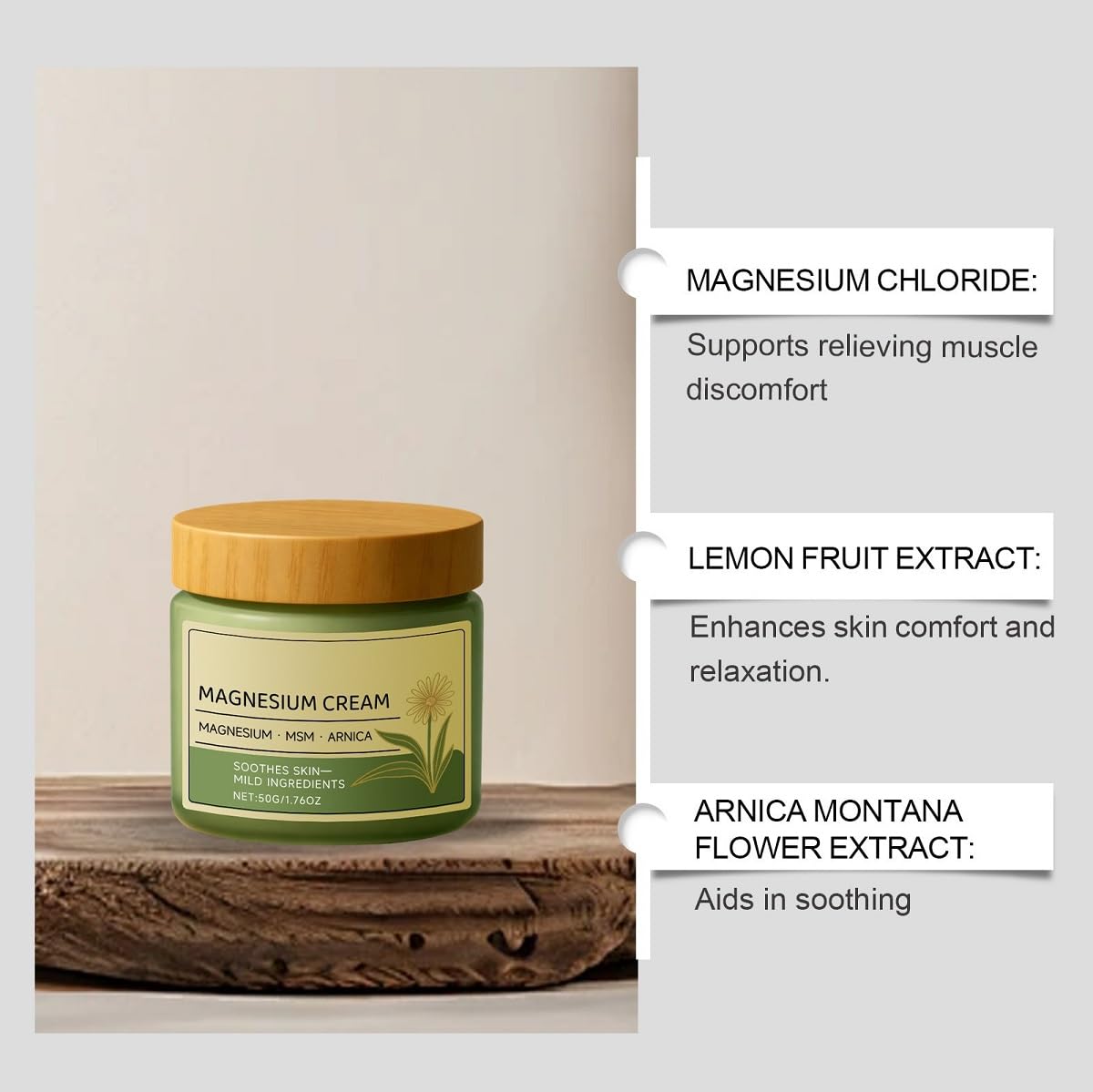 ZTSGU Magnesium Cream 150g lifestyle scene