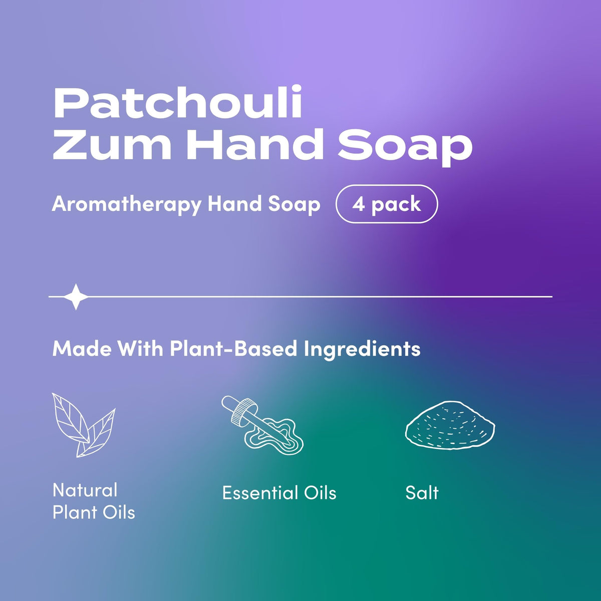 Zum Hand Soap Patchouli Scent 12 oz packaging
