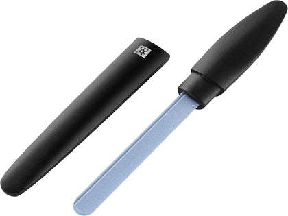 ZWILLING TWINOX Ceramic Nail File front view with protective sheath