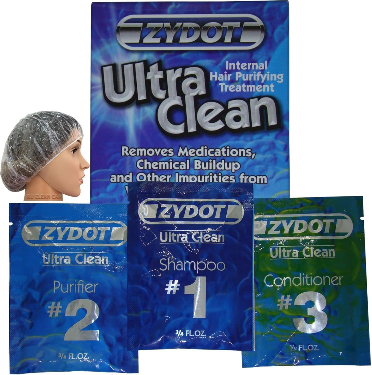 Zydot Ultra Clean Hair Detox Shampoo & Conditioner Kit with accessories