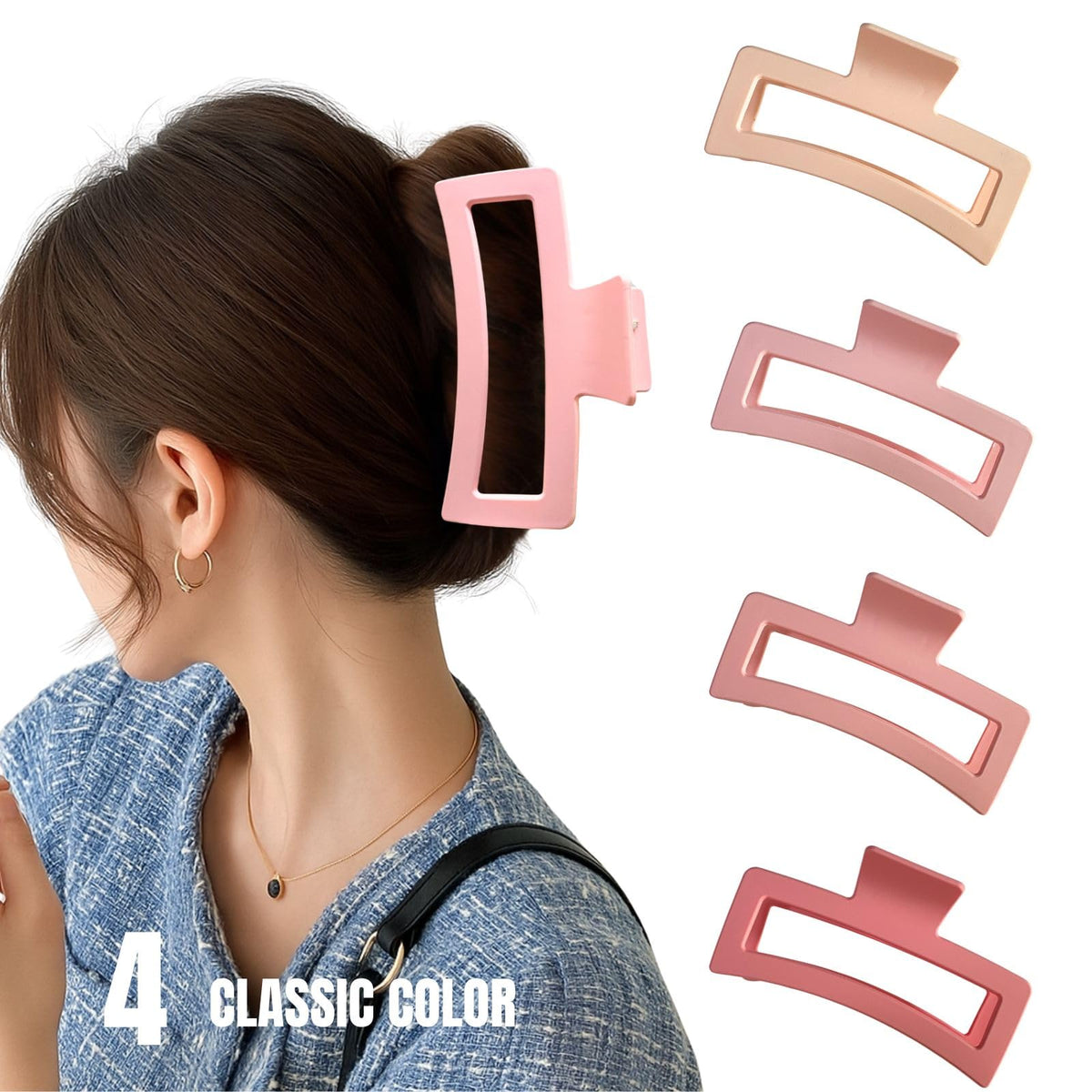 ZYTJ extra large claw clip holding thick hair securely