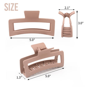 ZYTJ Extra Large Claw Clip in black colour lifestyle scene