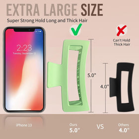ZYTJ Extra Large Claw Clip in purple side view