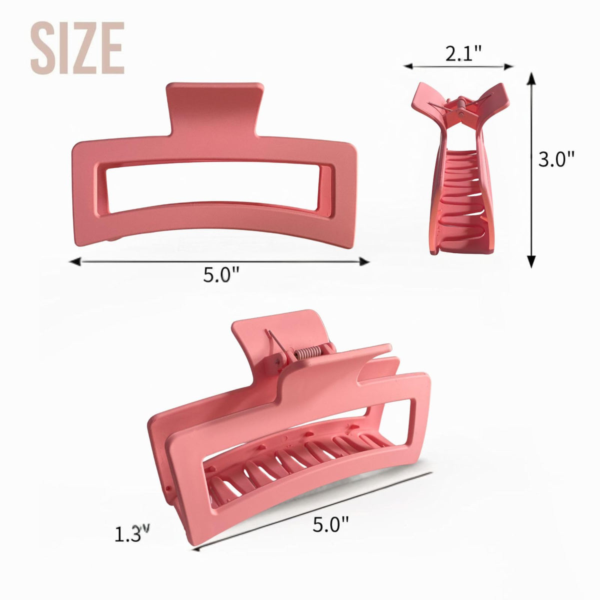 ZYTJ gradient pink claw clips in gift box
